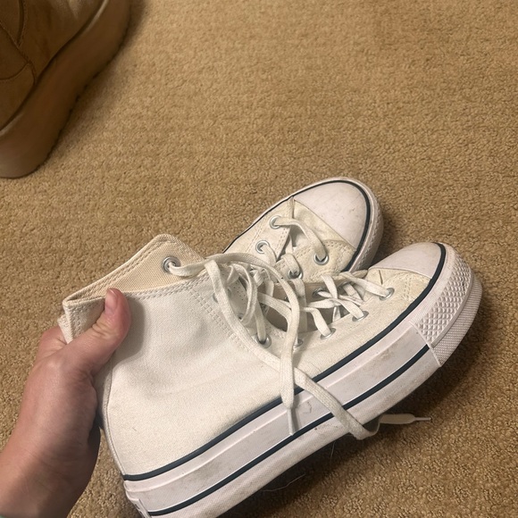 Converse Women Classic White Platform High-Tops - Picture 3 of 5